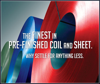 The best in pre-finished steel coil and flat sheet. 